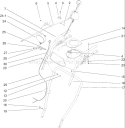 Handle, Headlamp and Control Assembly Diagram and Parts List for 38622 260000001-260999999 - 2006 Toro Snow Blower