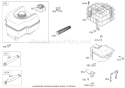 Muffler and Fuel Tank Diagram and Parts List for 38639C 280000001-280999999 - 2008 Toro Snow Blower