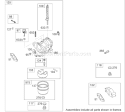 Carburetor Diagram and Parts List for 38639C 280000001-280999999 - 2008 Toro Snow Blower