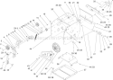 Frame Assembly Diagram and Parts List for 38629C 290000001-290999999 - 2009 Toro Snow Blower