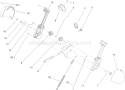 Lever Chute Control Assembly Diagram and Parts List for 38639 310000001-310999999 - 2010 Toro Snow Blower