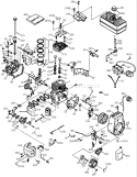 Engine Diagram and Parts List for 38640 270000001-270999999 - 2007 Toro Snow Blower
