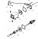 Electric Starter Diagram and Parts List for 38640 290000001-290999999 - 2009 Toro Snow Blower
