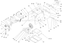 Frame Assembly Diagram and Parts List for 38640 290000001-290999999 - 2009 Toro Snow Blower