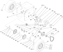 Wheel Clutch Assembly Diagram and Parts List for 38641 260000001-260999999 - 2006 Toro Snow Blower
