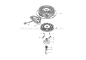 Recoil Starter Assembly Diagram and Parts List for 38640 270000001-270999999 - 2007 Toro Snow Blower