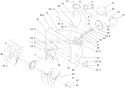 Auger and Housing Assembly Diagram and Parts List for 38644 310000001-310999999 - 2010 Toro Snow Blower