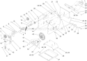 Frame Assembly Diagram and Parts List for 38644 310000001-310999999 - 2010 Toro Snow Blower