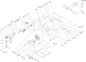 Frame Assembly Diagram and Parts List for 38635 240000001-240999999 - 2004 Toro Snow Blower
