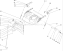 Handle Assembly Diagram and Parts List for 38645 240000001-240999999 - 2004 Toro Snow Blower
