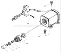Electric Starter Diagram and Parts List for 38645 240000001-240999999 - 2004 Toro Snow Blower