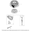 Rewind Starter No. 590749 Diagram and Parts List for 38630 260000001-260999999 - 2006 Toro Snow Blower