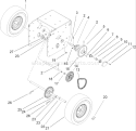 Part Location Diagram of 106-7308 Toro Retainer-Bearing