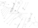 Lever Chute Control Assembly Diagram and Parts List for 38650 280000001-280999999 - 2008 Toro Snow Blower