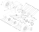 Wheel Clutch Assembly Diagram and Parts List for 38650 280000001-280999999 - 2008 Toro Snow Blower