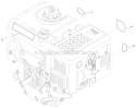 Engine Decal Diagram and Parts List for 38661 312000001-312999999 - 2012 Toro Snow Blower