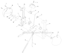 Level Chute Control Diagram and Parts List for 38661 312000001-312999999 - 2012 Toro Snow Blower