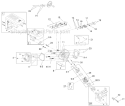 Muffler Cylinderhead and Carburetor Engine Diagram and Parts List for 38664 313000001-313999999 - 2013 Toro Snow Blower
