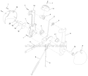 Lever Chute Control Diagram and Parts List for 38664 313000001-313999999 - 2013 Toro Snow Blower
