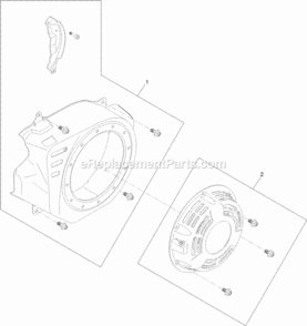 Part Location Diagram of 127-9010 Toro Blower Shroud Kit