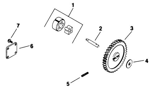Oil Pump Diagram and Parts List for 30718 3900001 - 3999999 Toro Lawn Tractor