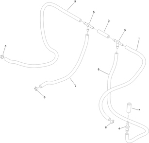 Part Location Diagram of 115-3392 Toro Hose-Fuel