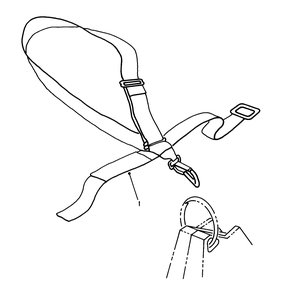 Deluxe Shoulder Belt Harness (Optional) Diagram and Parts List for 51643 7000001 - 7999999 Toro Trimmer