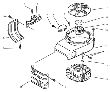 Cooling Equipment Kawasaki Model B400v Type R300 Diagram and Parts List for 30167 790001 - 799999 Toro Lawn Tractor Accessories