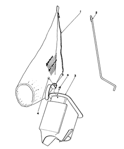 Bagging Kit No. 36-8380 (Optional) Diagram and Parts List for 16350 0000001 - 0999999 Toro Lawn Mower