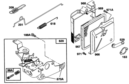 Engine Briggs & Stratton Model 124702-3115-01 Diagram and Parts List for 20435WF 39000001 - 39999999 Toro Lawn Mower