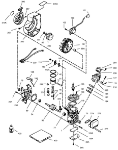 Engine Tecumseh Model No. Hsk600 Type 1680t Diagram and Parts List for 38175 9900001 - 9999999 Toro Snow Blower