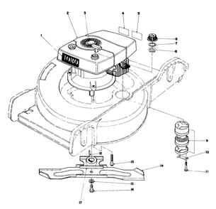 Engine Assembly Diagram and Parts List for 20758 1000001 - 1999999 Toro Lawn Mower