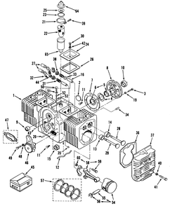 Engine Cylinder Block Diagram and Parts List for 31-10K802 1000001 - 1999999 Toro Lawn Tractor