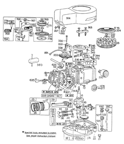 Briggs & Stratton Engine Model No. 110908-0529-01 Diagram and Parts List for 10502 1000001 - 1999999 Toro Lawn Mower
