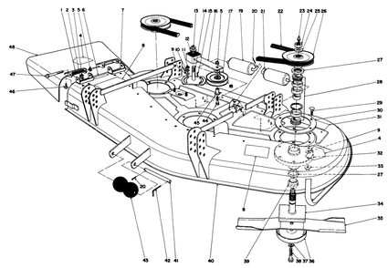 Cutting Unit Model No. 30555 Diagram and Parts List for 30798 9000001 - 9999999 Toro Lawn Tractor
