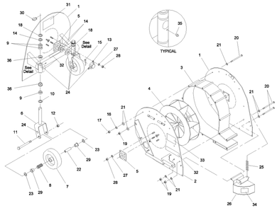 Part Location Diagram of 26-1530-01 Toro Caster Fork