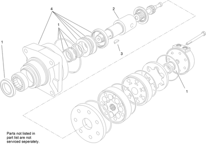 Hydraulic Motor Assembly No. 114-1756 Diagram and Parts List for 22324 407960000 - 409359999 Toro Lawn Tractor Accessories