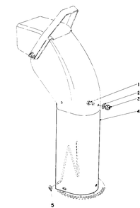 Chute Extension Kit 26-1100 (Optional) Diagram and Parts List for 38160 6000001 - 6999999 Toro Snow Blower