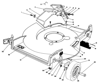Housing Assembly Diagram and Parts List for 20782C 5000001 - 5999999 Toro Lawn Mower