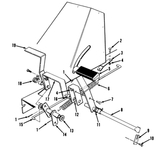 Brake & Clutch Assembly Diagram and Parts List for 56145 0000001 - 0999999 Toro Lawn Tractor