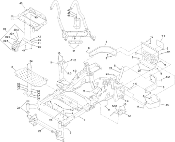 Part Location Diagram of 106-2655 Toro DECAL-HAZARD, PINCHED FINGER