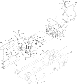 Part Location Diagram of 105-0618 Toro Screw-Selfdr
