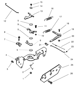 Group 9-Engine Controls Diagram and Parts List for 22305TE 990001 - 999999 Toro Lawn Tractor Accessories