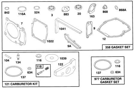 Engine Gts-150 Diagram and Parts List for 20928BC 49000001 - 49999999 Toro Lawn Mower