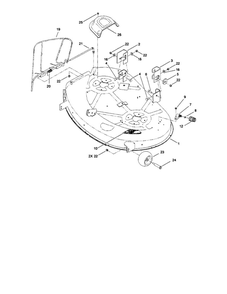42 Inch Deck Assembly 1 Diagram and Parts List for 74360 310000001 AND UP Toro Lawn Mower