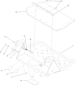Platform Assembly Diagram and Parts List for 74583 (314000001-314999999)(2014) Toro Lawn Mower