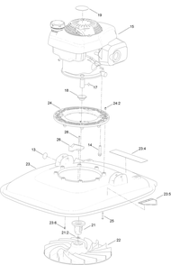 Engine And Deck Assembly Diagram and Parts List for 02606 (314000373-314999999)(2014) Toro Lawn Mower