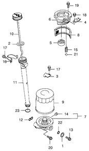 Lubrication Equipment Diagram and Parts List for 30193 990251 - 999999 Toro Lawn Mower