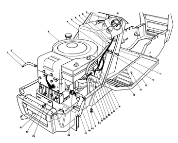 Part Location Diagram of 63-5680 Toro Foot Tread L.H.