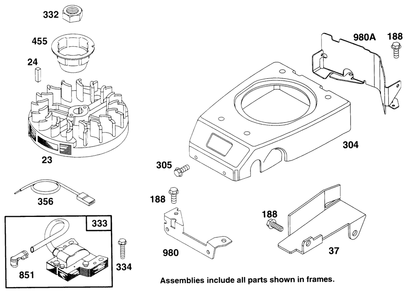 Engine Gts 150 Diagram and Parts List for 22151 6900001 - 6999999 Toro Lawn Mower